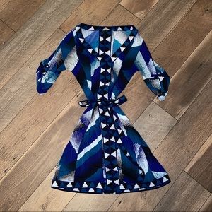 BCBGMaxazria Blue/Purple Dress
